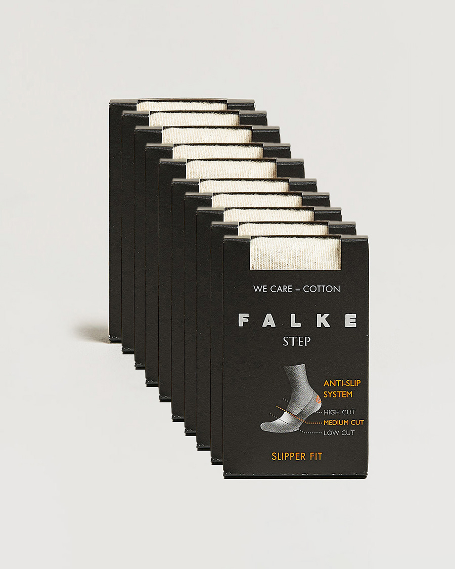 Falke 10-pack Step In Box Loafer Socks Nature