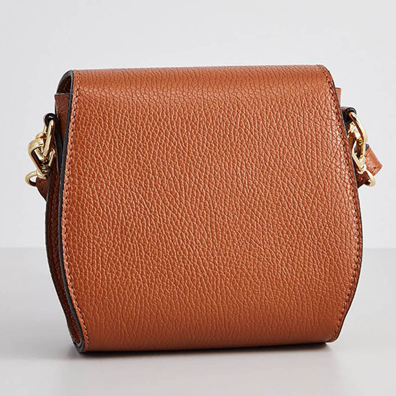 Christian Laurier Sac bandoulière en Cuir Chelsea marron - 19x16x9 cm