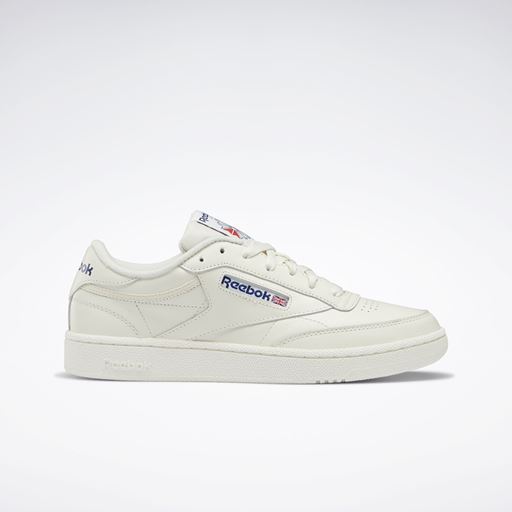 Reebok Club C 85 Sneakers, Chalk/Chalk/Classic Cobalt, 44