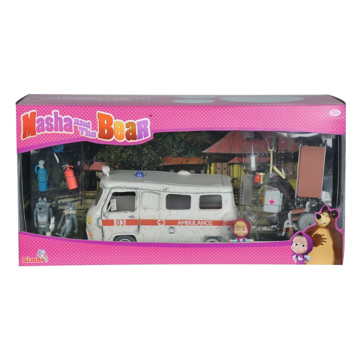 Ensemble de jeu Masha ambulance