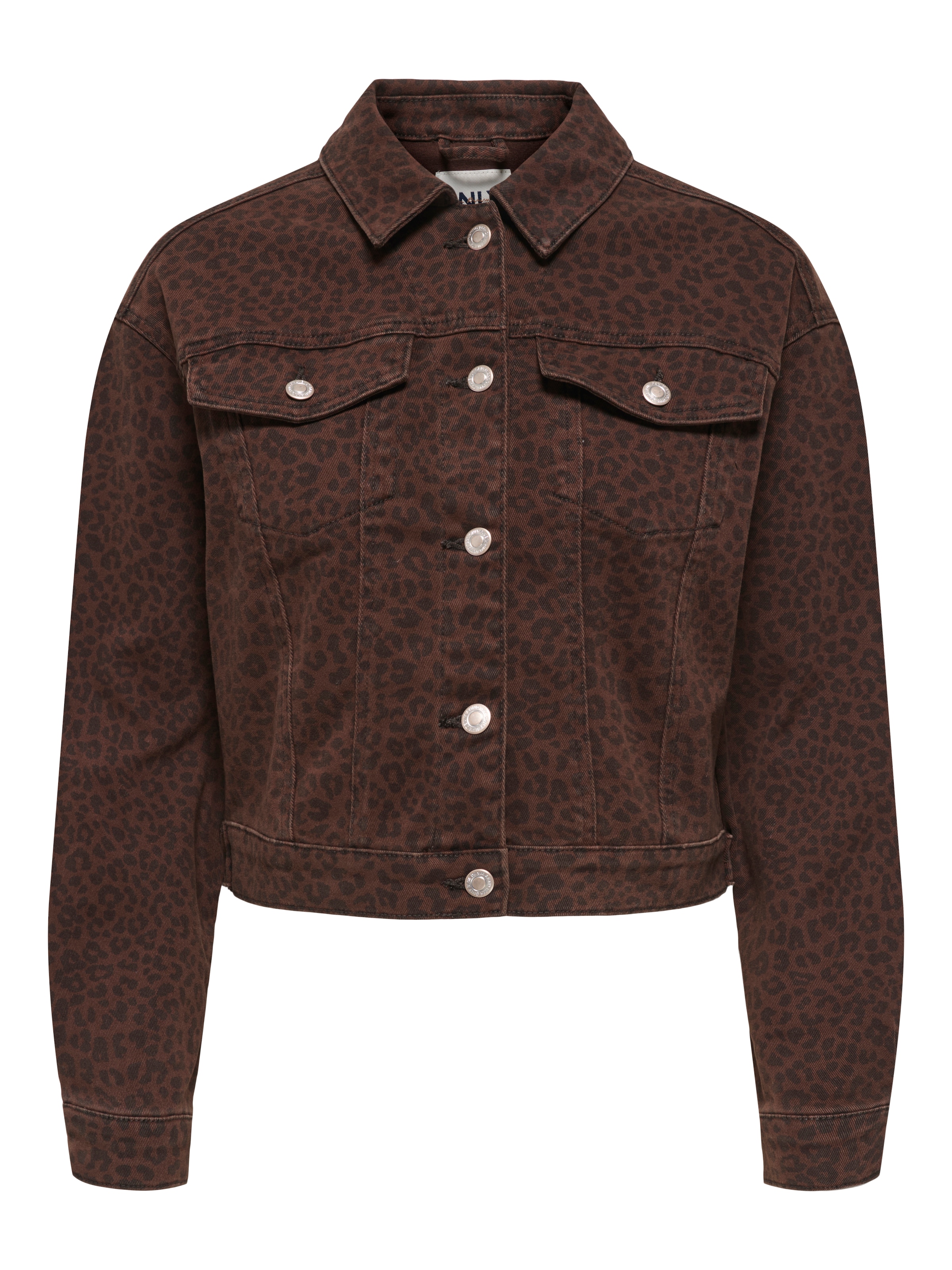 ONLY Jeansjacke »ONLANLIE-ANIMAL L/S JACKET CC PNT« ohne Kapuze
