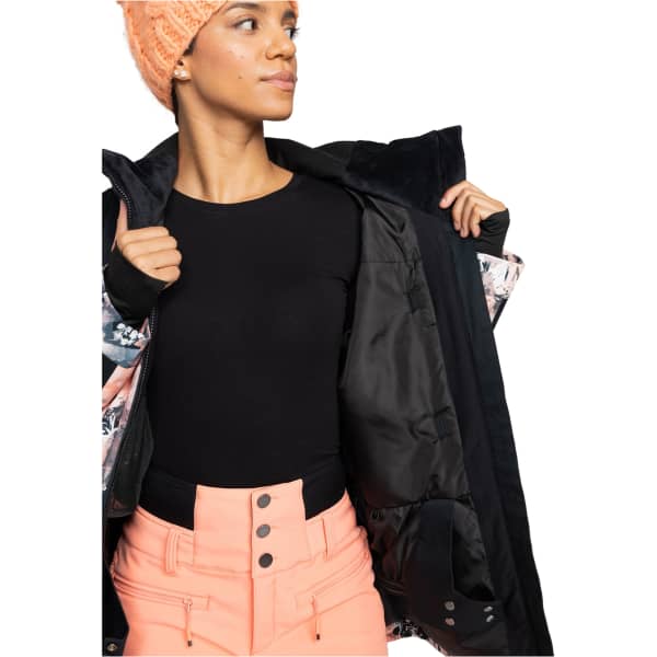 Veste de ski ROXY PRESENCE PARKA PEACH PINK DREAMY PICTURE