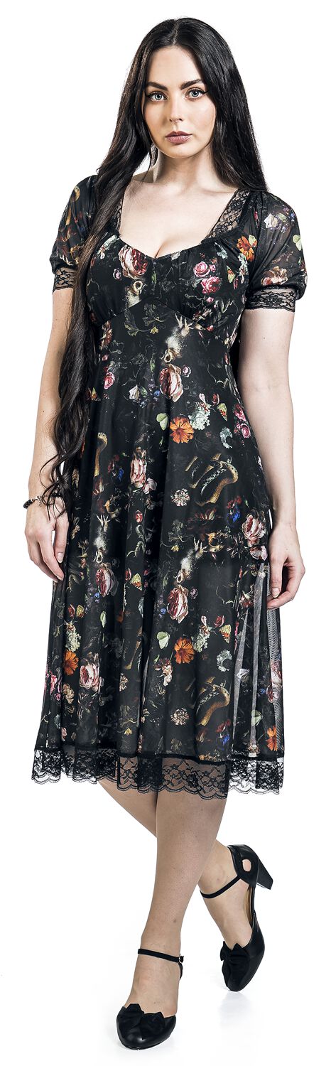 Robe Mi-Longue Imprimée Night Garden | Jawbreaker Robe mi-longue