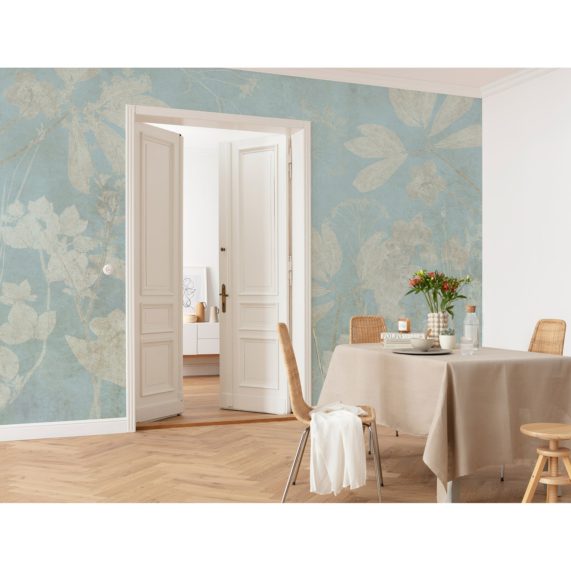 Vlies-Fototapete JARDIN SUR PAPIER - 350x250 cm