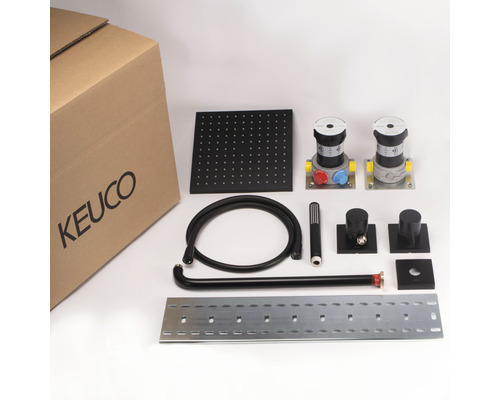 KEUCO Douchekraan IXMO SETS BLACK SELECTION DVGW gecertificeerd zwart mat 59603370002