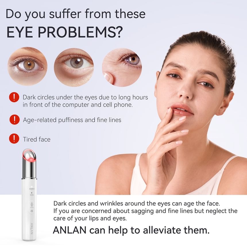 ANLAN - 2-in-1 EMS-oogverzorgingsapparaat