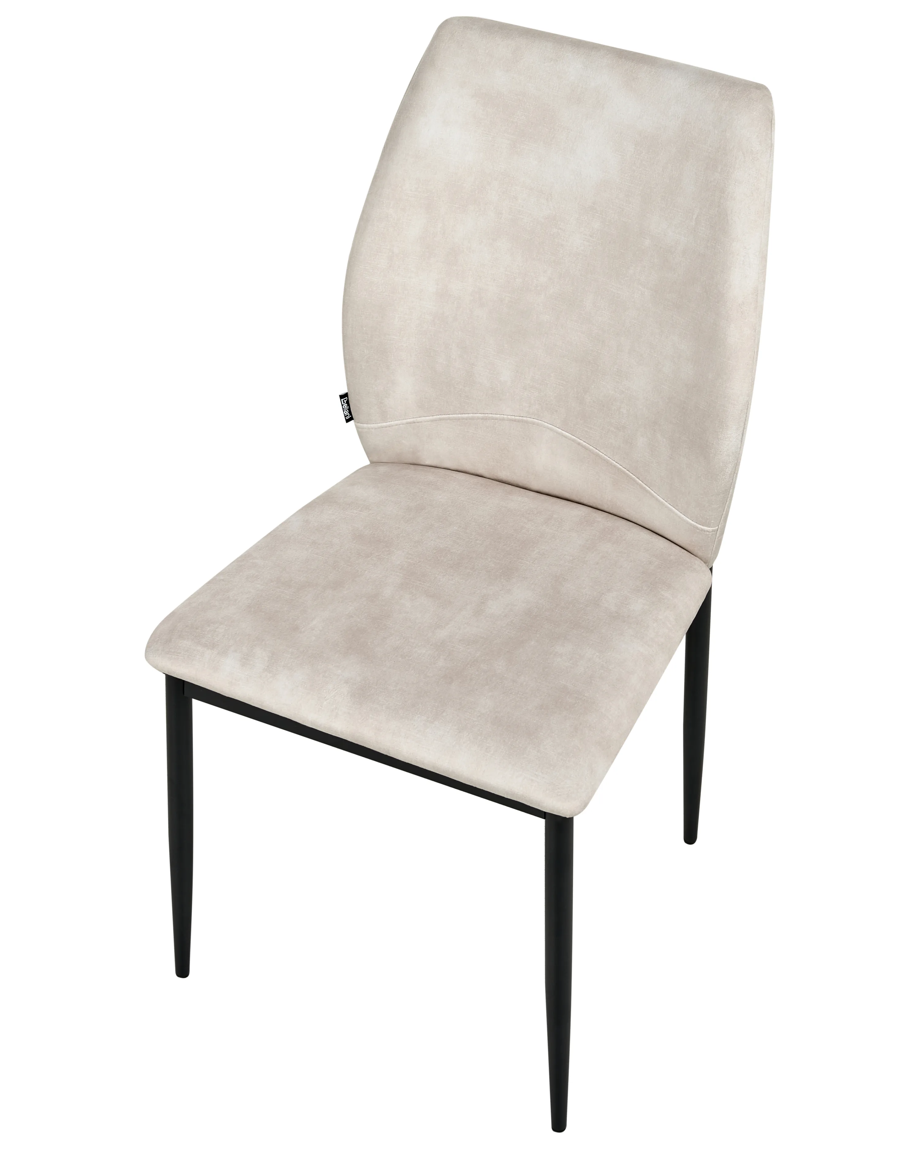 Set van 4 eetkamerstoelen ROCHEPORT Stof Lichtbeige