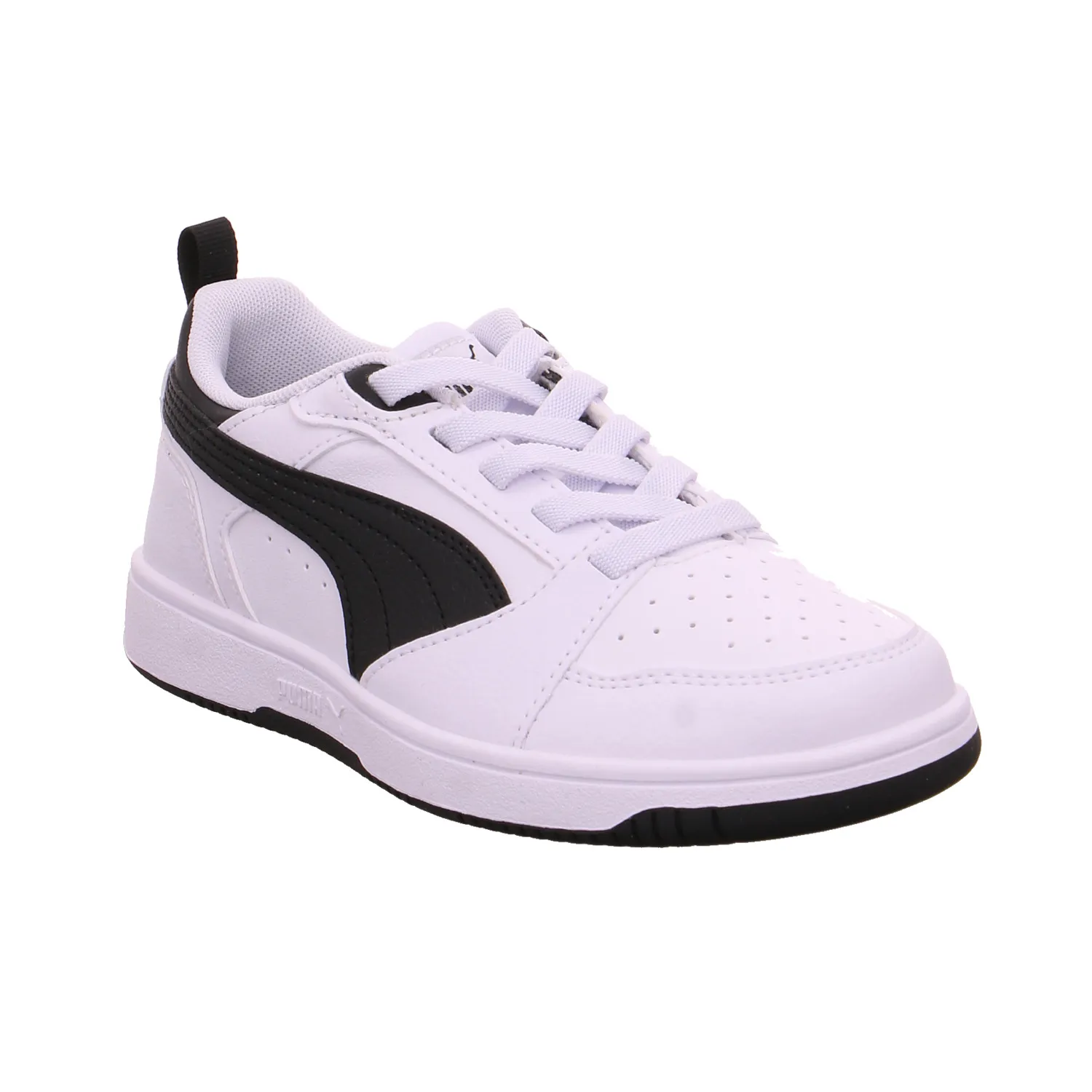 PUMA Kinder Sportschuh Weiss Lederimitat
