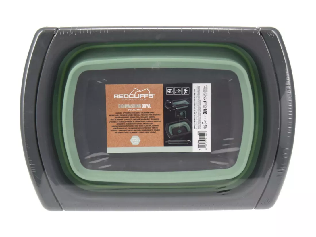 Panier pliable pour lave-vaisselle Well Home, vert et gris
