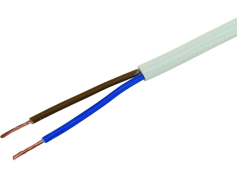STEFFEN Installationskabel TD 2 x 1.0 mm², 100 m Weiss Installationskabel