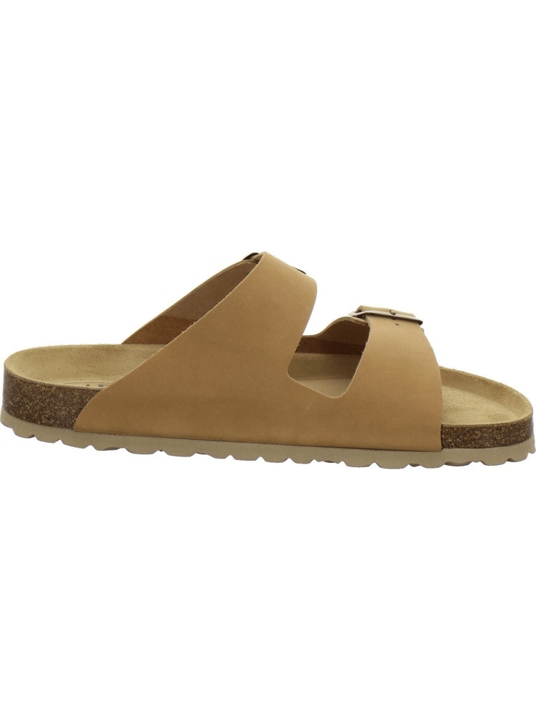 Pantoletten Herren Leder natur