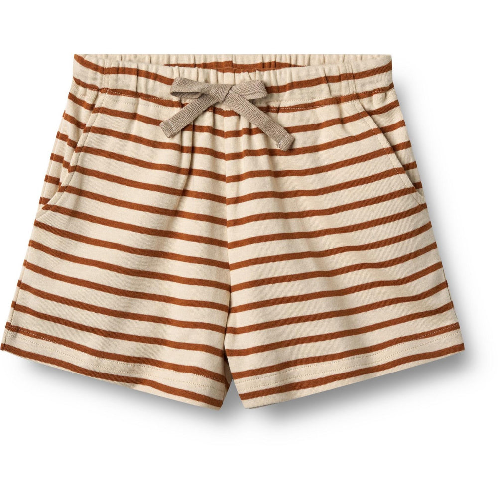 Køb Wheat Warm Caramel Stripe Jersey Shorts Kalle