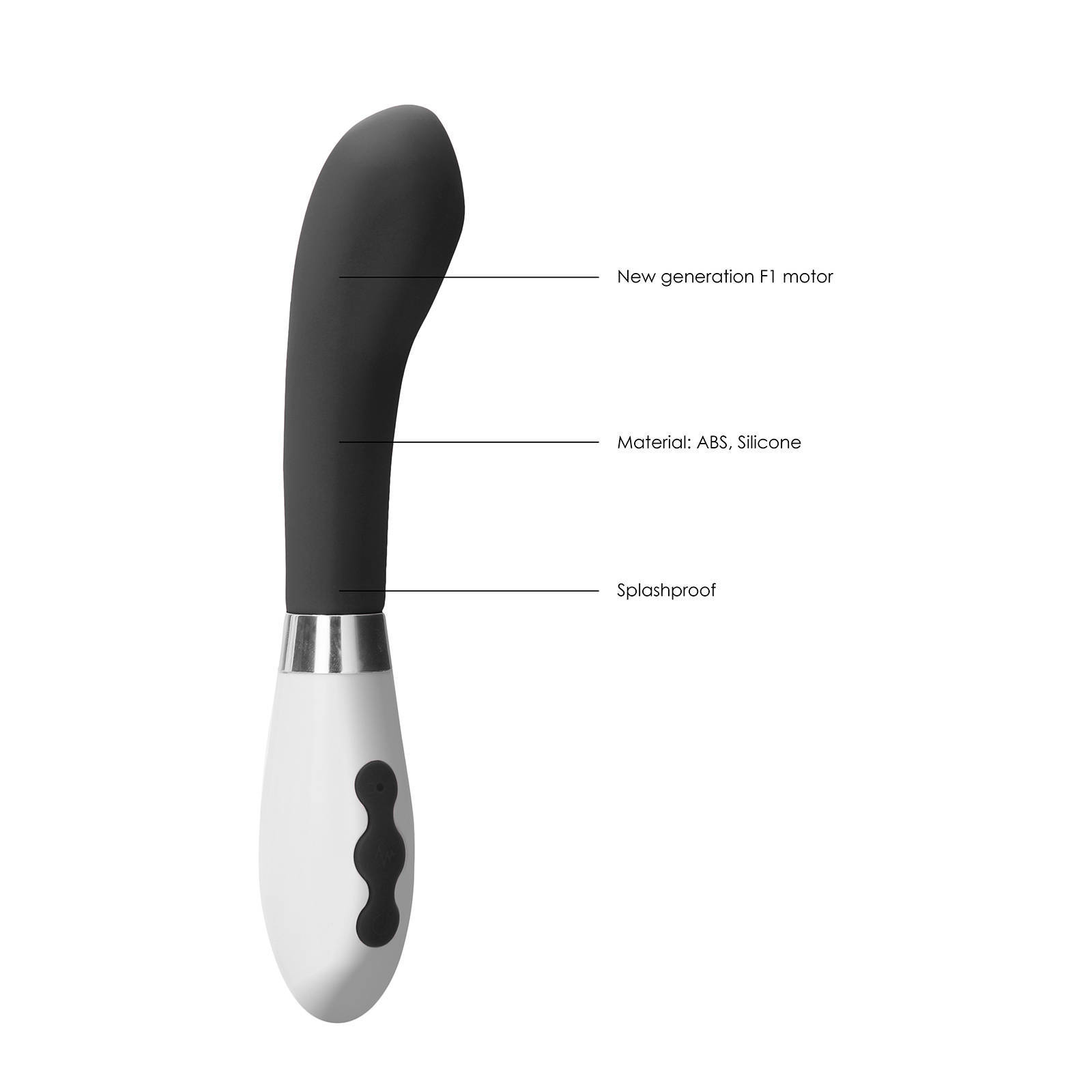 Luna Oplaadbare Siliconen G-Spot Vibrator Apollo - 10 Snelheden - Zwart