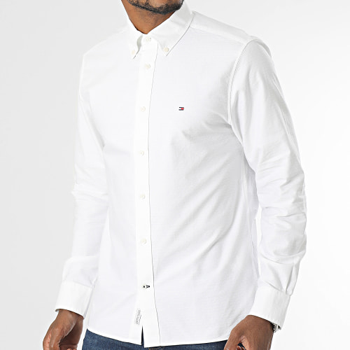Chemise Manches Longues Oxford Dobby 2868 Blanc