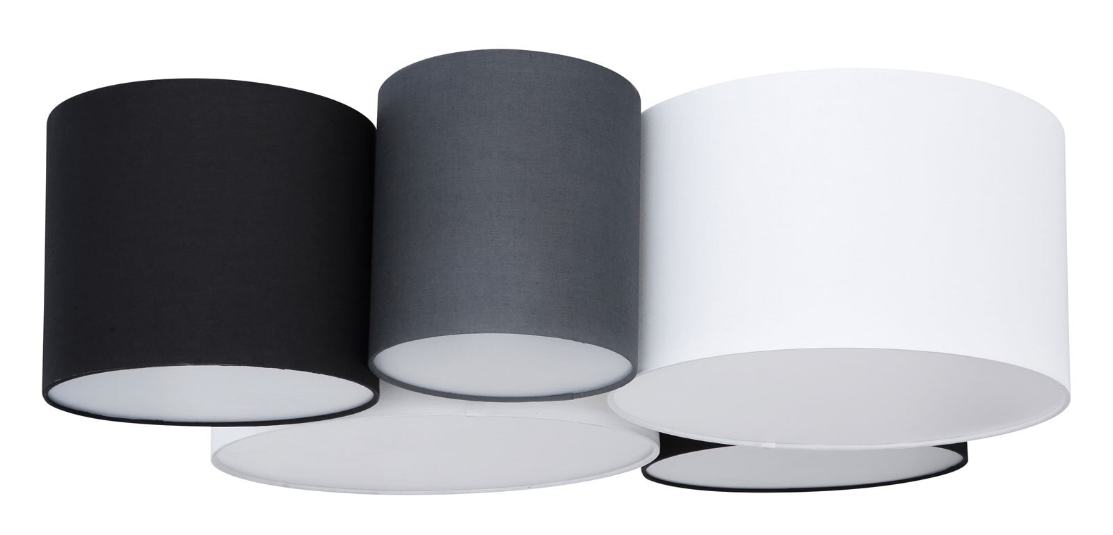 MAKKI Deckenlampe weiß 15586-5D, B/H/T: 90 x 26 x 76 cm, Metall, Textil
