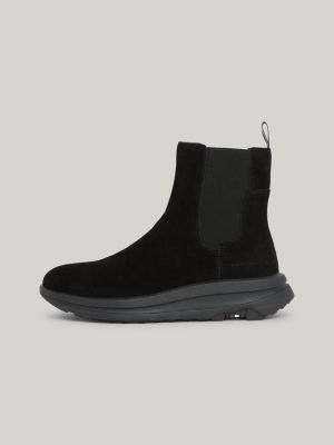 Botas Chelsea híbridas com sola grossa de camurça