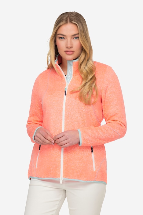 Fleecejacke, Kapuze, Schmucknähte, OEKO-TEX