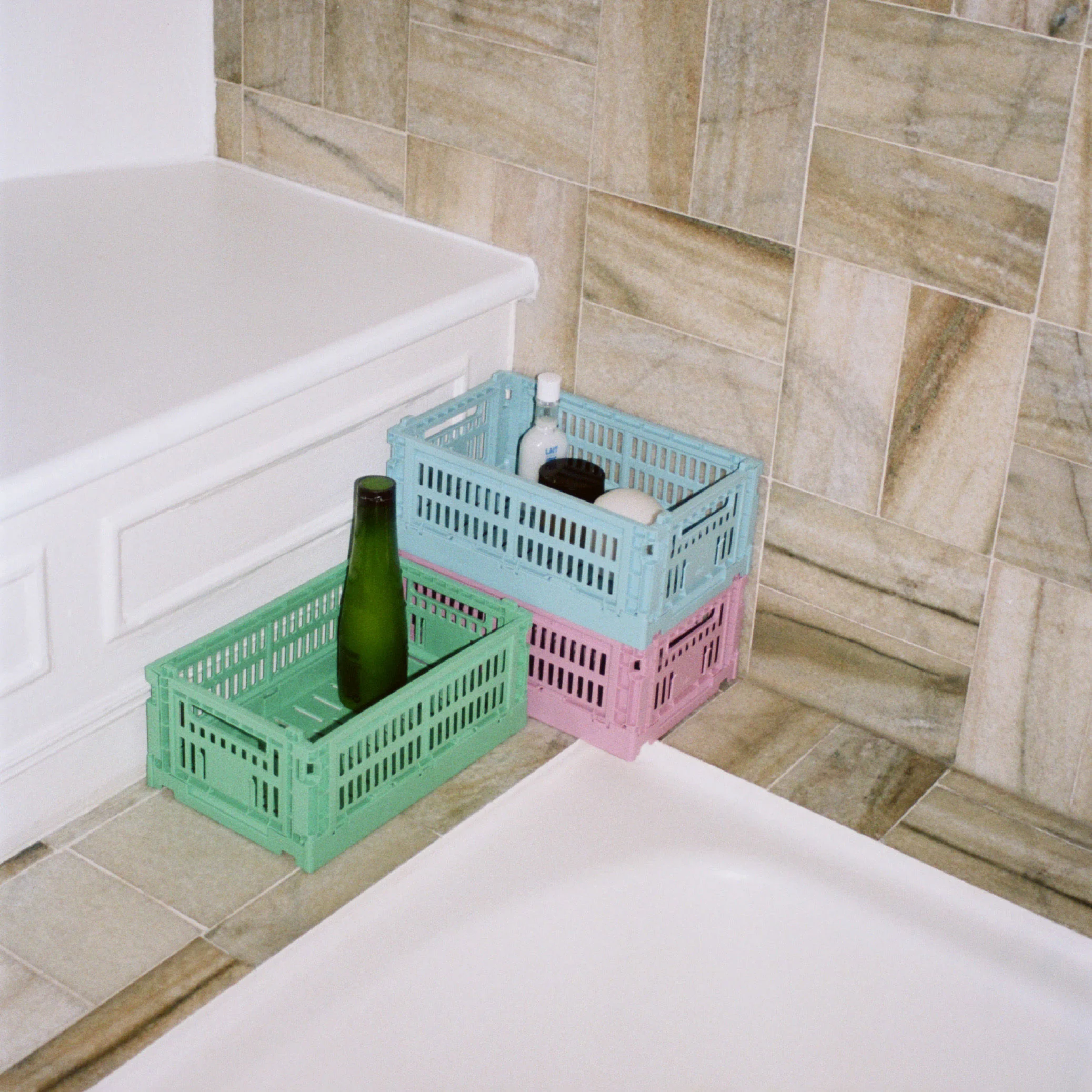 COLOUR CRATE - Panier | Rose