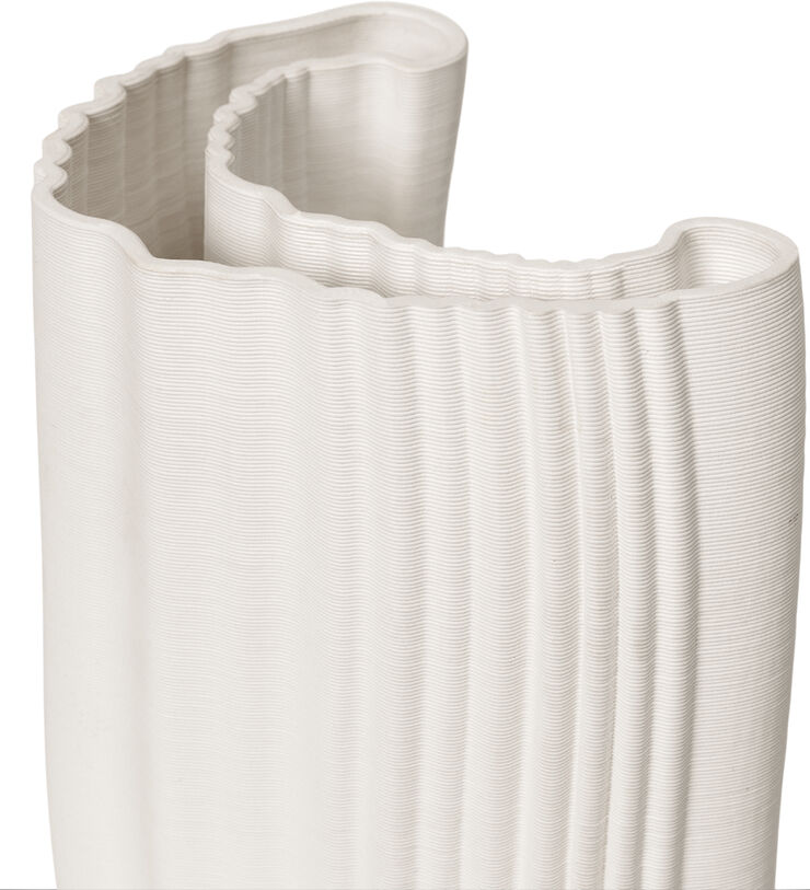 ferm LIVING Moire Vase - Off-White Off-white