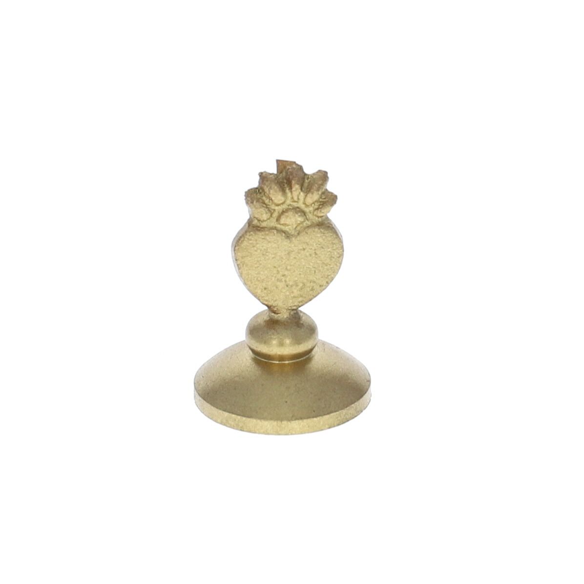 Porte carte cœur ex-voto en laiton Atelier jasmin