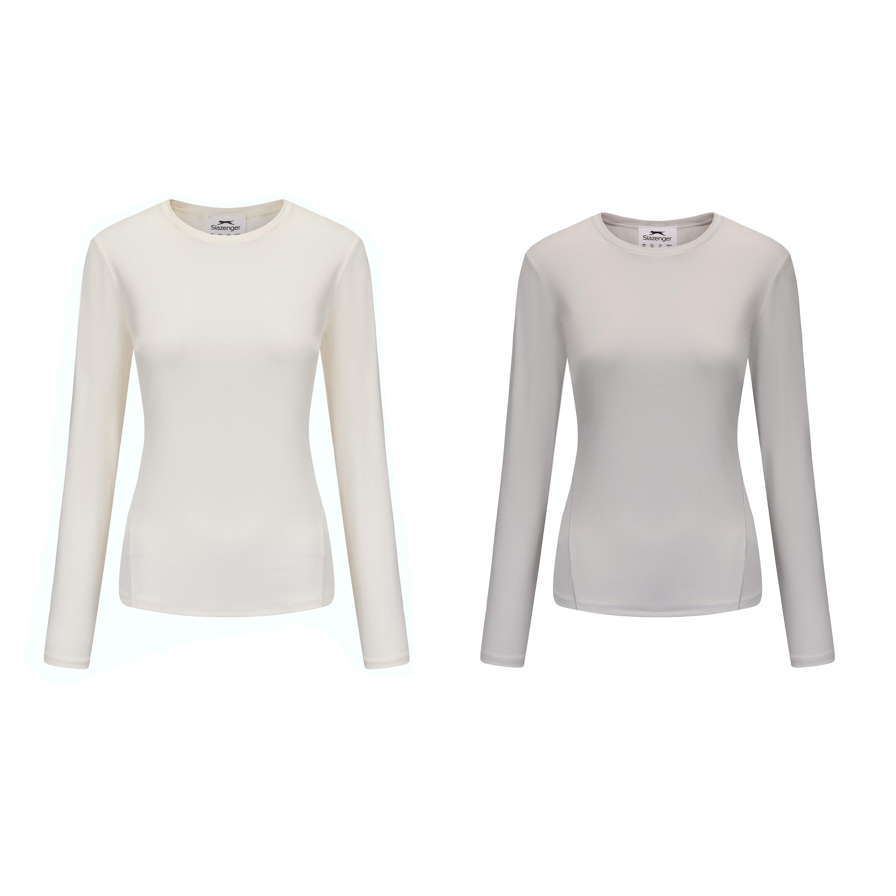 Slazenger Slaz 2Pk Crew Top Women