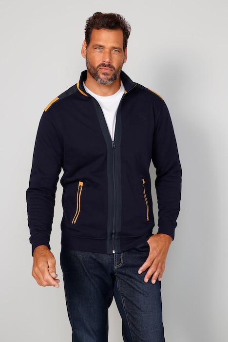 Boston Park Sweatjacke, Web-Einsätze, Stehkragen, Zipper, bis 72/74