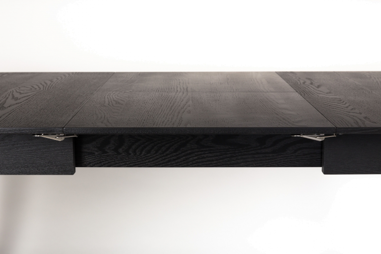 Zuiver Glimps uitschuifbare tafel 120x80 zwart