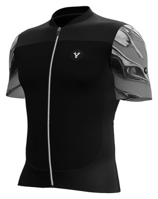 Maillot Manches Courtes LeBram Ventoux Pétrole Noir