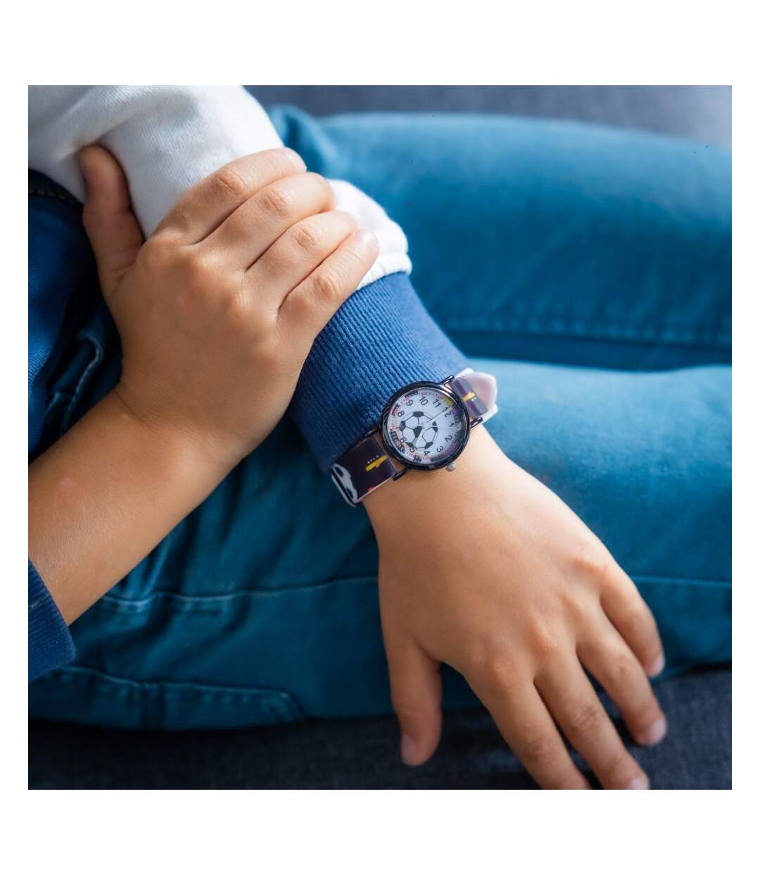 Montre Enfant en Silicone Noir Foot CHTIME