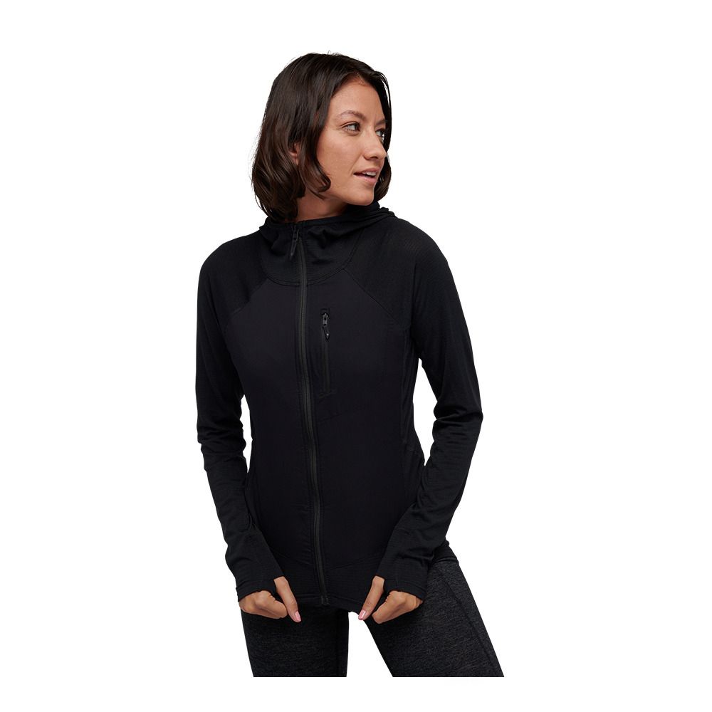 Black Diamond COEFFICIENT LT HYBRID HOODY - Sweat Femme black