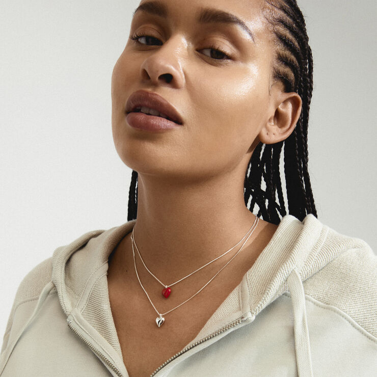 Pilgrim MAEVE necklace, 2 in a set, silver-plated Sølv