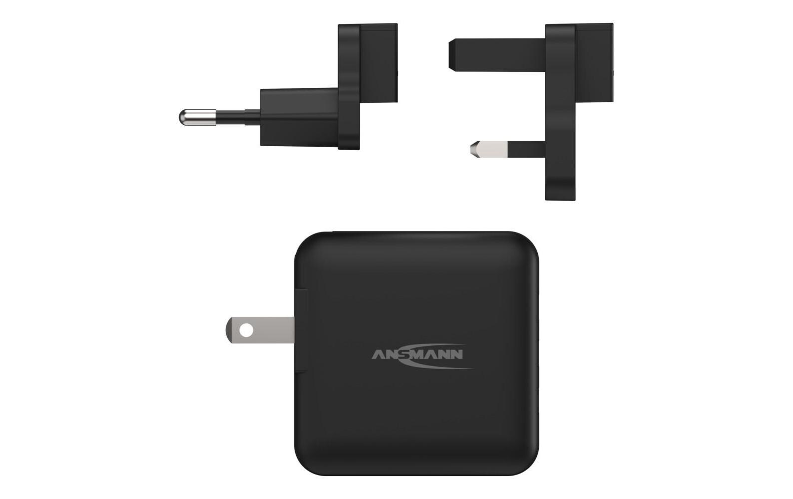 USB-Wandladegerät Travel Charger TC315 3x USB-A, 15 WKraftvoller USB-Reiseadapter mit EU und UK Wechselstecker