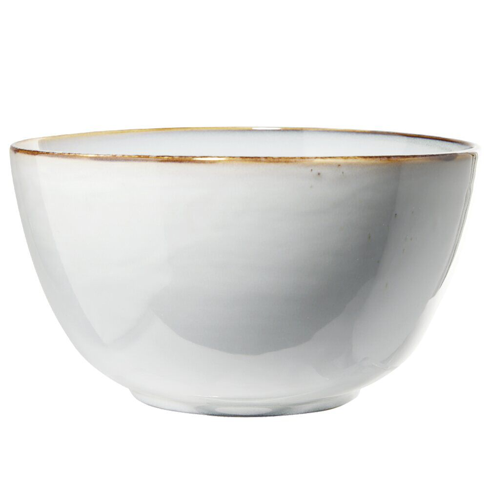 Saladier en faïence bleu bord foncé Ø21xH11,4cm