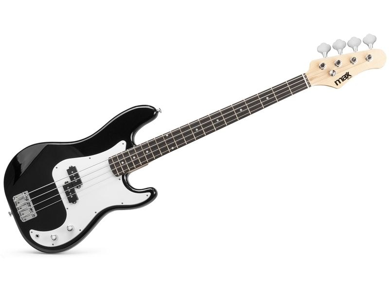 MAX E-Bass GigKit Schwarz Bass Gitarrenset