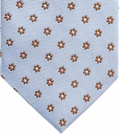 Suitable Stropdas Zijde Mini Bloem Blauw TI24-04 kopen