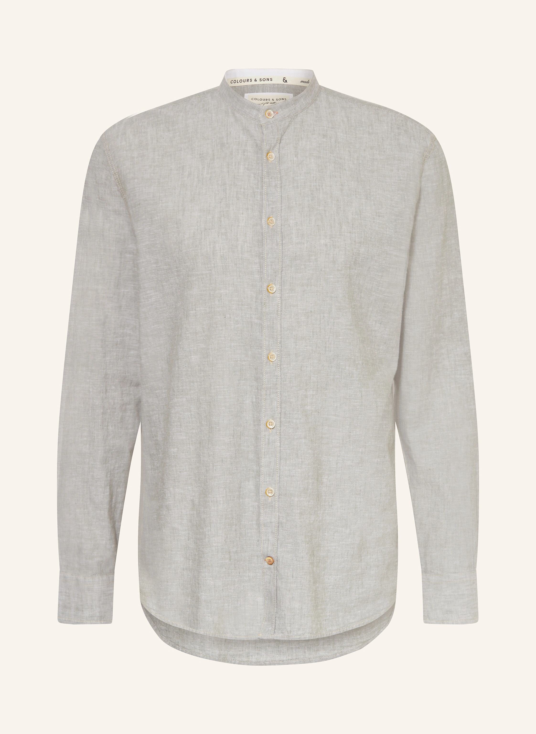 COLOURS & SONS Hemd Regular Fit mit Leinen