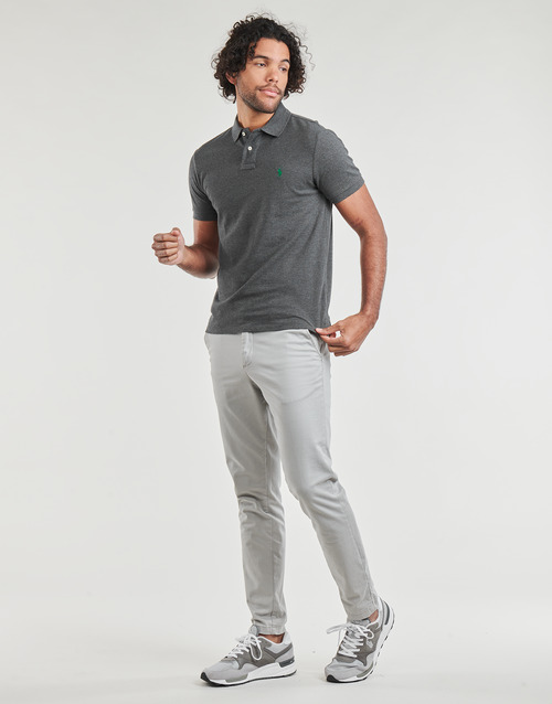 Polo Ralph Lauren - POLO COUPE DROITE EN COTON BASIC MESH Gris / China / Barclay / Heather