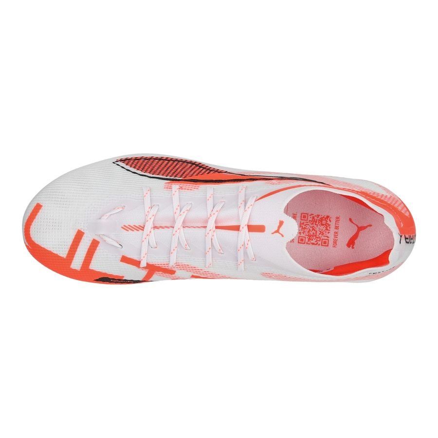 PUMA Ultra 5 Pro FG/AG Unlimited - Blanc/Noir/Glowing Red