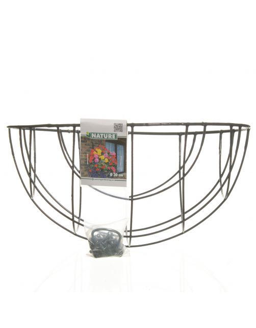 Nature Hanging Basket - Ophangen En Haken - 30x30x15.4 cm Grijs