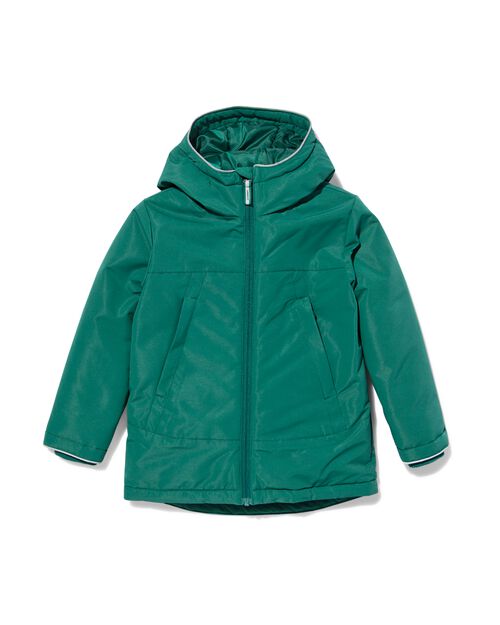 manteau à capuche vert