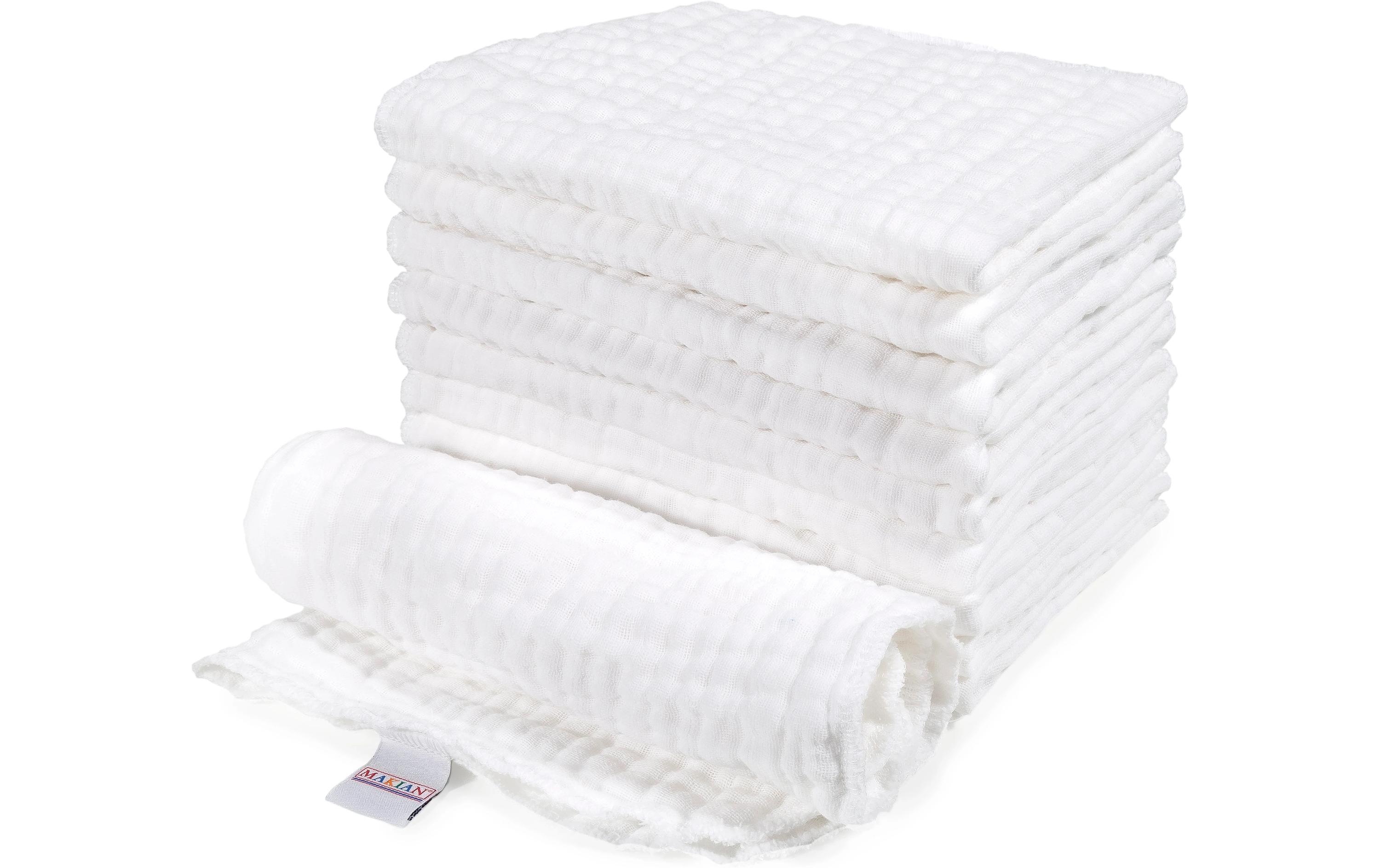 Mulltuch 10-er Pack 35 x 50 cm, WeissMullwindeln