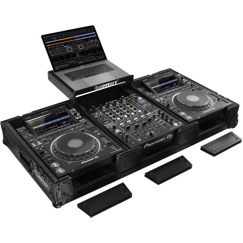 Odyssey 810141 Industrial Board Glide Style koffer voor 3-delige DJ-set