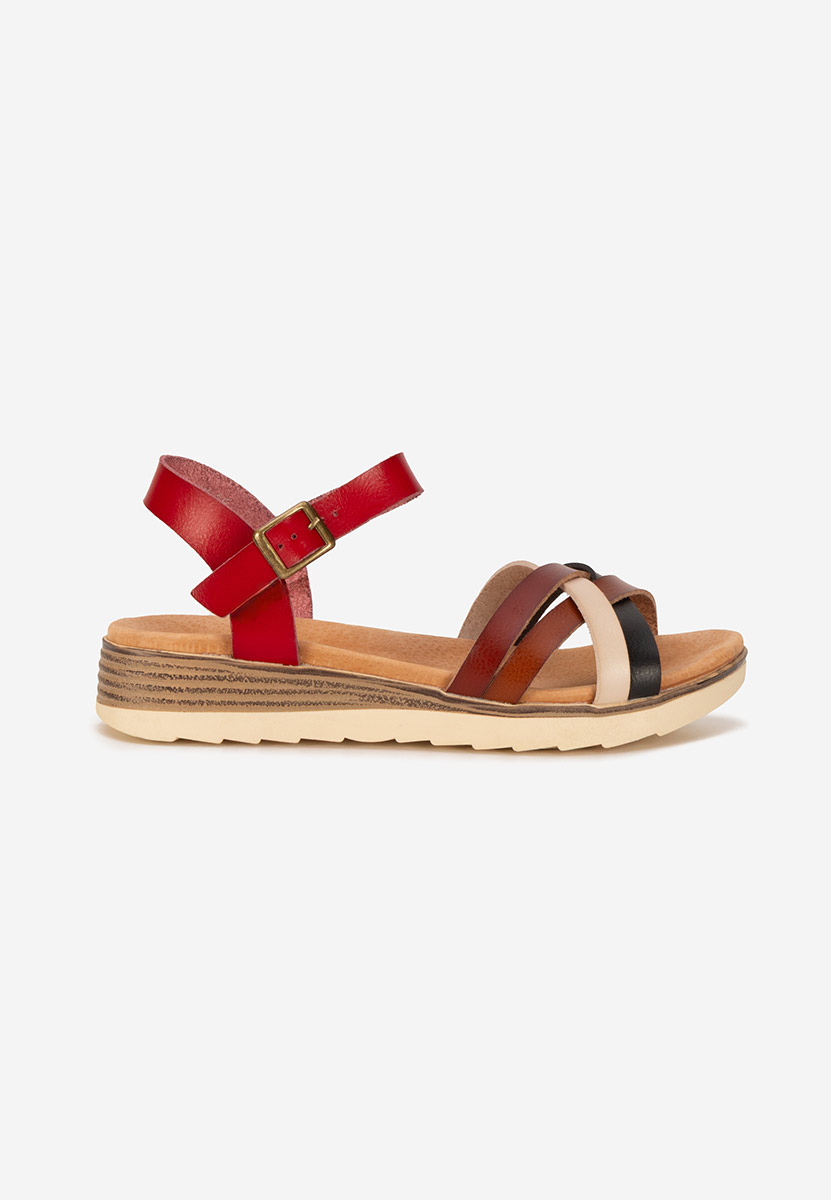Sandales en cuir femme multicolores Mendosa