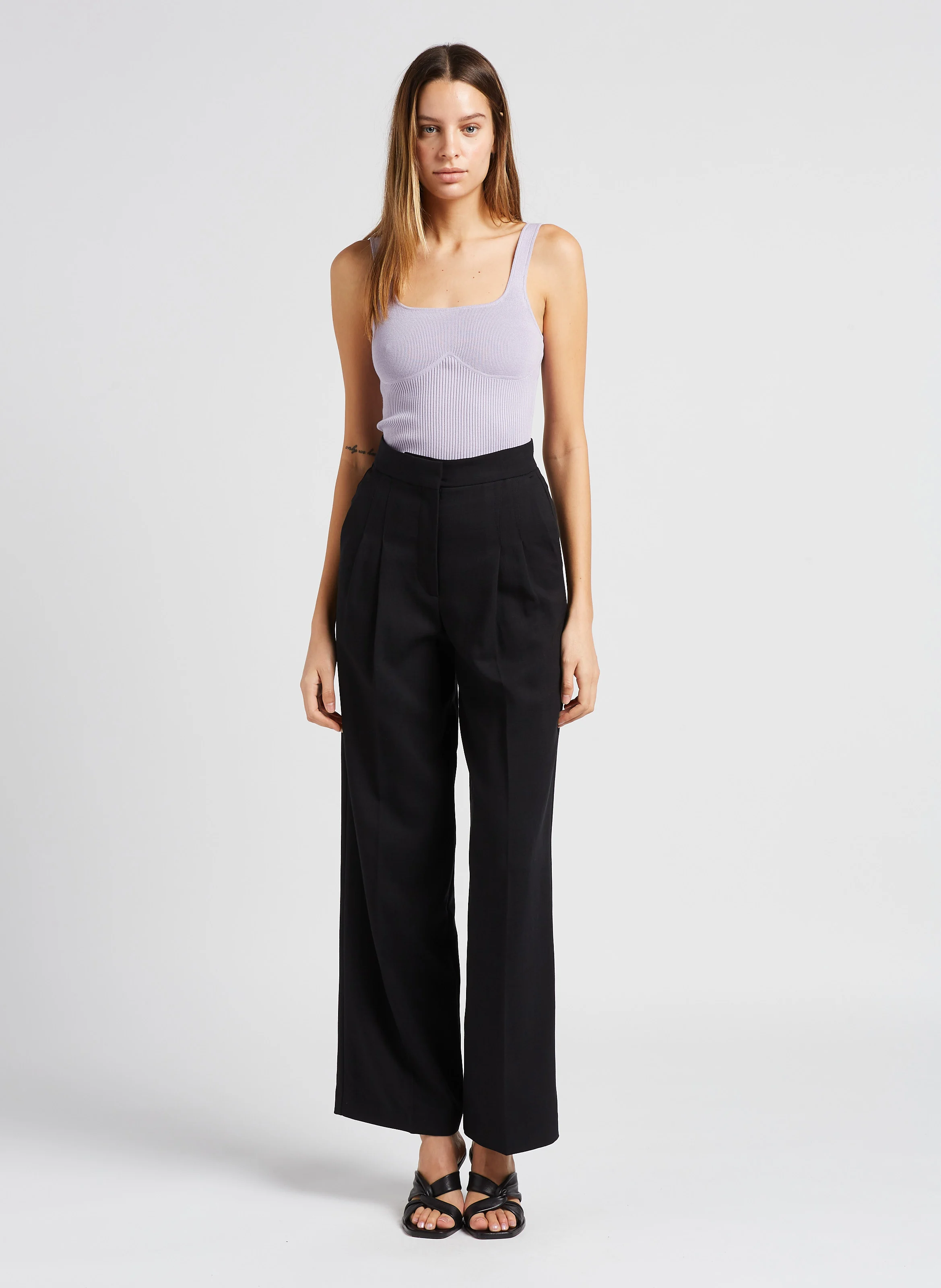 EDWIN - Pantalon large taille haute | Noir
