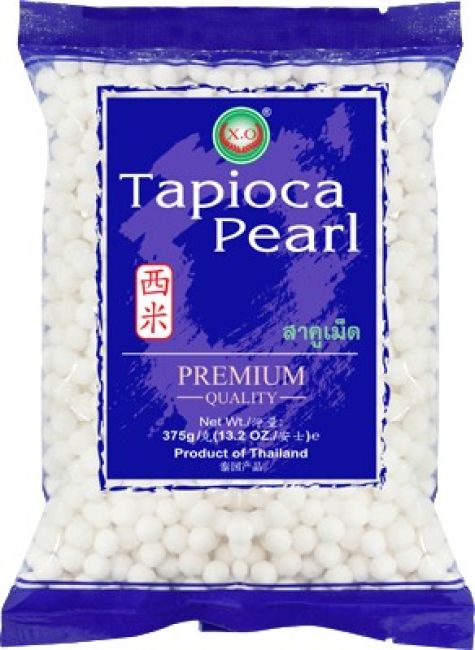 X.O. Witte Tapioca Parels groot 375g