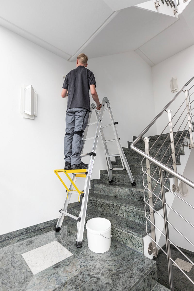 PROREGAL 4-delige telescopische ladder zonder dwarsbalk, 4 x 3 sporten