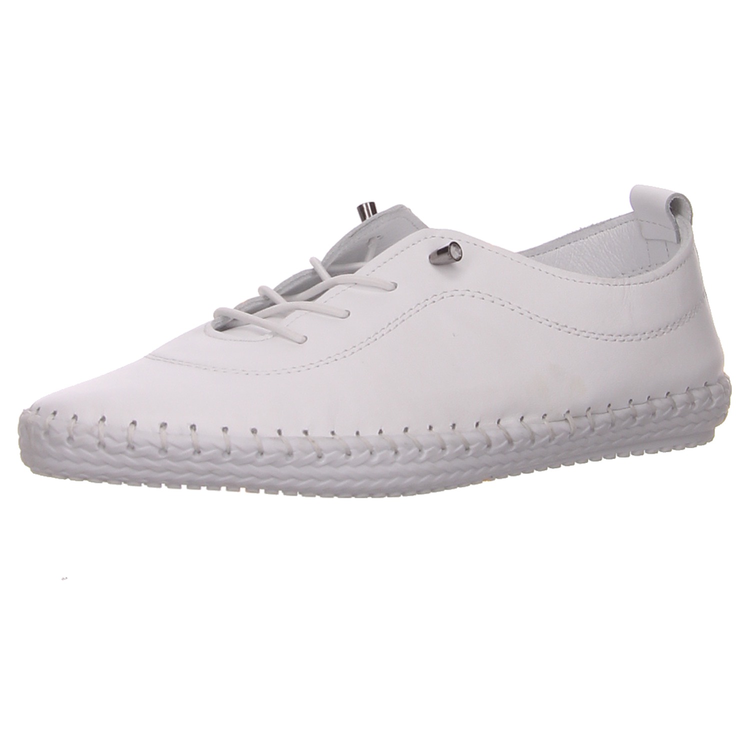 2 Go Shoes Schnürschuh weiß weiss/weiss kombi