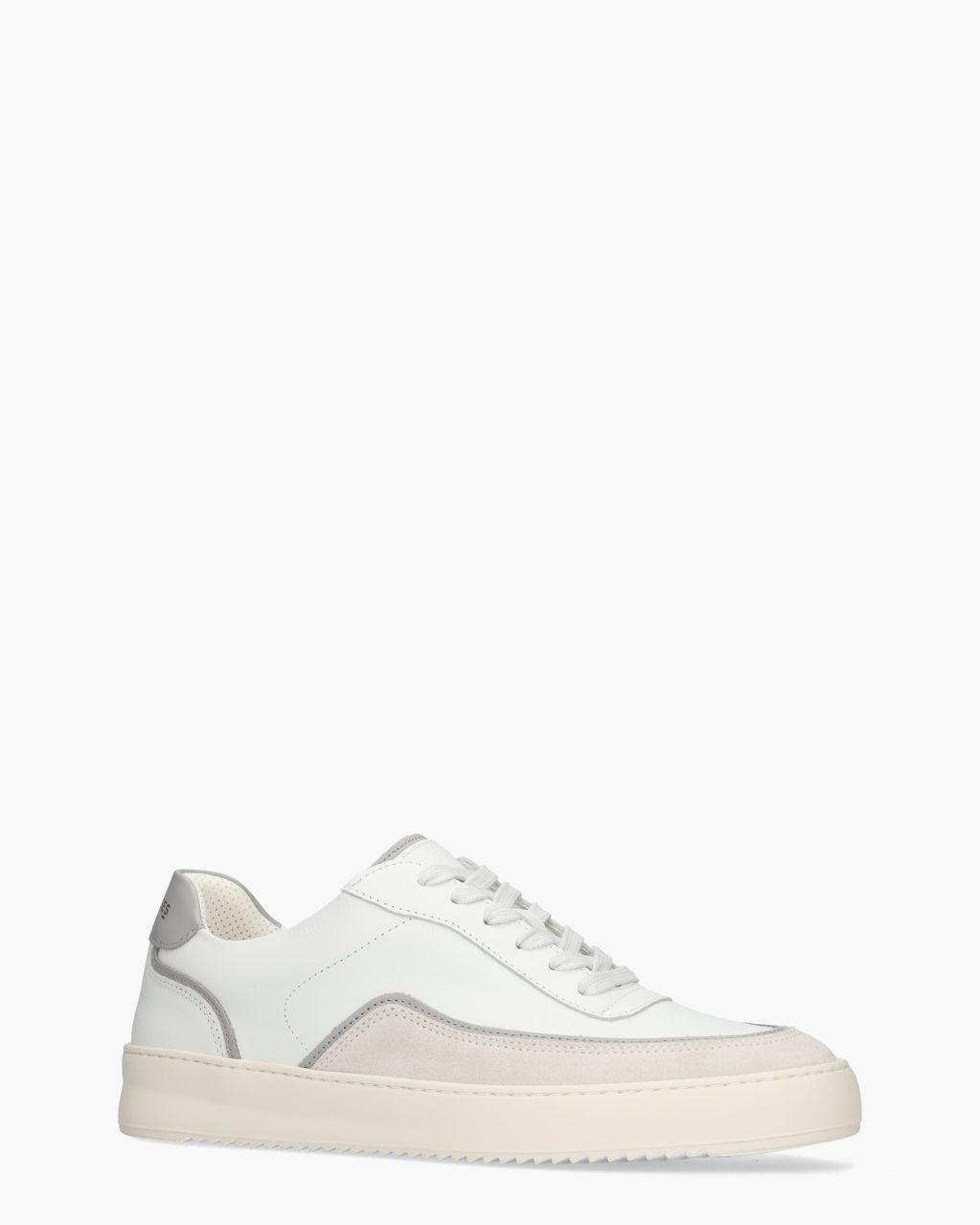 Filling Pieces Mondo Stack Nappa Wit/Grijs Herensneakers