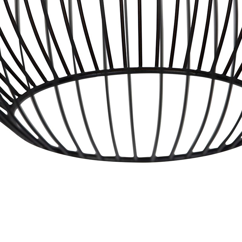 Design ronde hanglamp zwart 30 cm - Dos