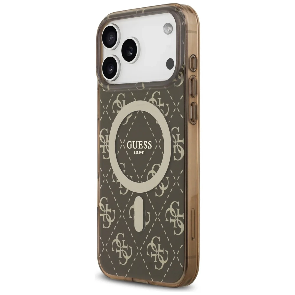 iPhone 17 Pro MagSafe Hardcase Hülle IML 4G Background (GUHMP17LH4DTEW) - Braun